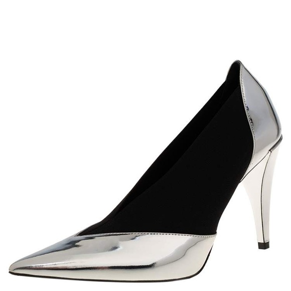 Givenchy Black and Silver Heels - Picture 1 of 9